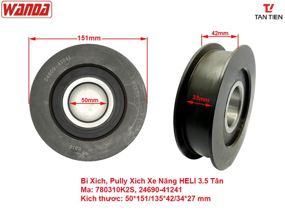 Bi Xích Xe Nâng HELI 780310K2S (24690-41241)